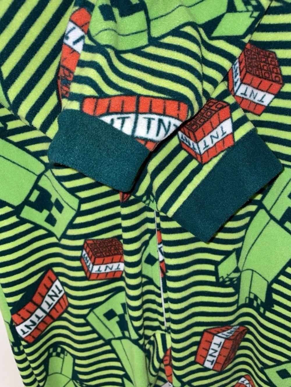 Minecraft One Piece Pajamas Size Medium